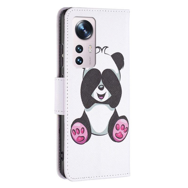 Lederhüllen Für Xiaomi 12 / 12X Panda-spaß