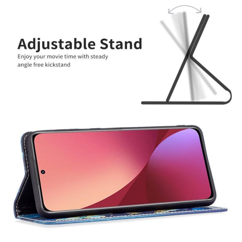 Schutzhülle Für Xiaomi 12 / 12X Flip Case Bunte Schmetterlinge