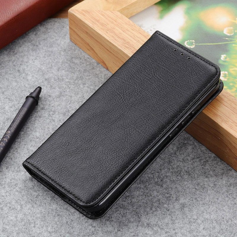 Schutzhülle Für Xiaomi 12 / 12X Flip Case Litschi-spaltleder-textur