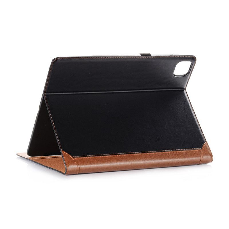 Case iPad Pro 12.9" (2018) (2020) Schwarz Matte Ledertasche