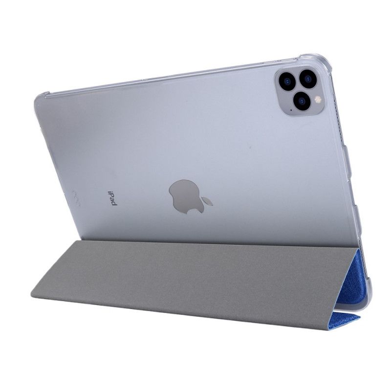 Smart Case iPad Pro 12.9" (2018) (2020) Schwarz Kunstleder Seidenstruktur