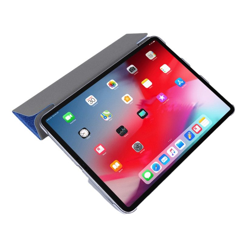 Smart Case iPad Pro 12.9" (2018) (2020) Schwarz Kunstleder Seidenstruktur