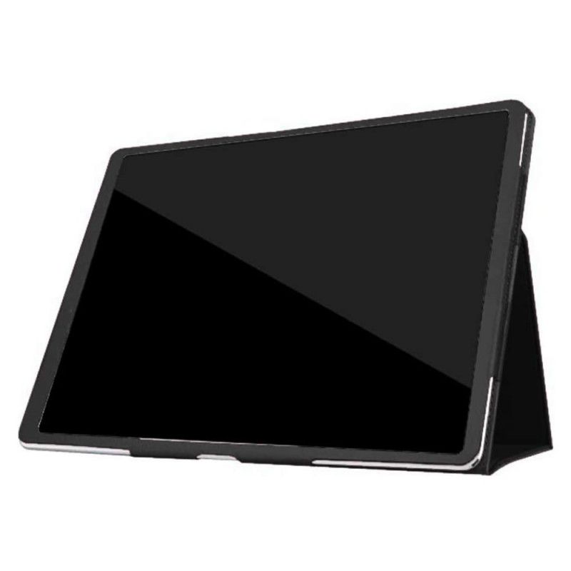 Smart Case iPad Pro 12.9" (2018) (2020) Schwarz Litschi-Oberfläche