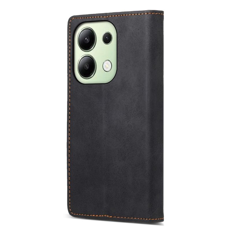 Flip Case Für Xiaomi Redmi Note 13 4g Klassischer Ledereffekt