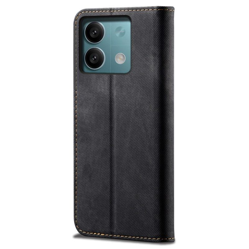 Flip Case Xiaomi Redmi Note 13 4g Handyhülle Jeansstoff