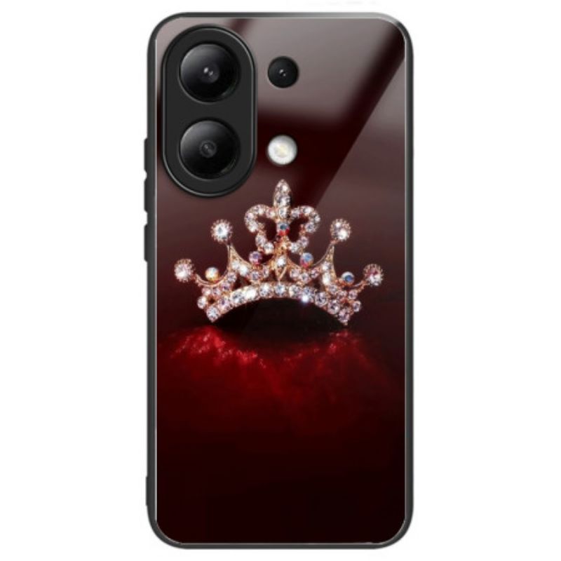 Hülle Xiaomi Redmi Note 13 4g Diamantkrone Aus Gehärtetem Glas