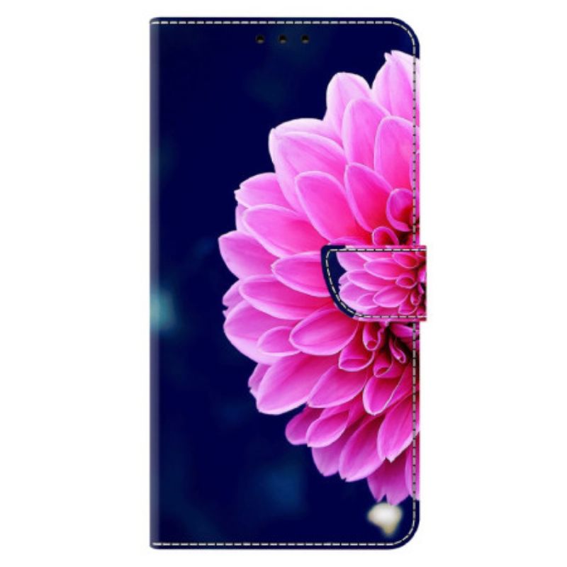 Lederhüllen Xiaomi Redmi Note 13 4g Rosa Blume