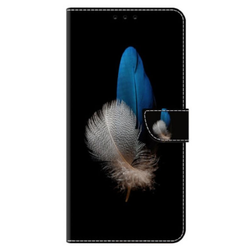 Lederhüllen Xiaomi Redmi Note 13 4g Zwei Federn