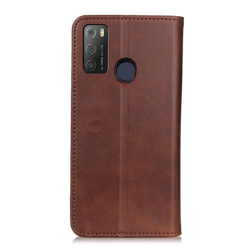 Flip Case Alcatel 3l (2021) / 1s (2021) Spaltleder Eleganz