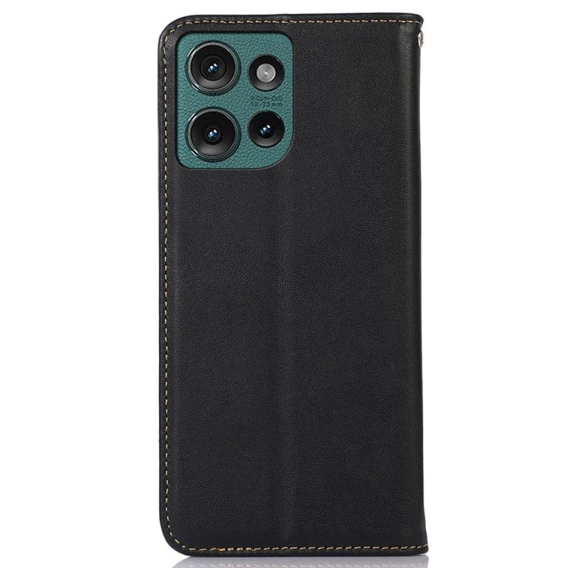 Flip Case Motorola Edge 50 Khazneh Echtes Leder