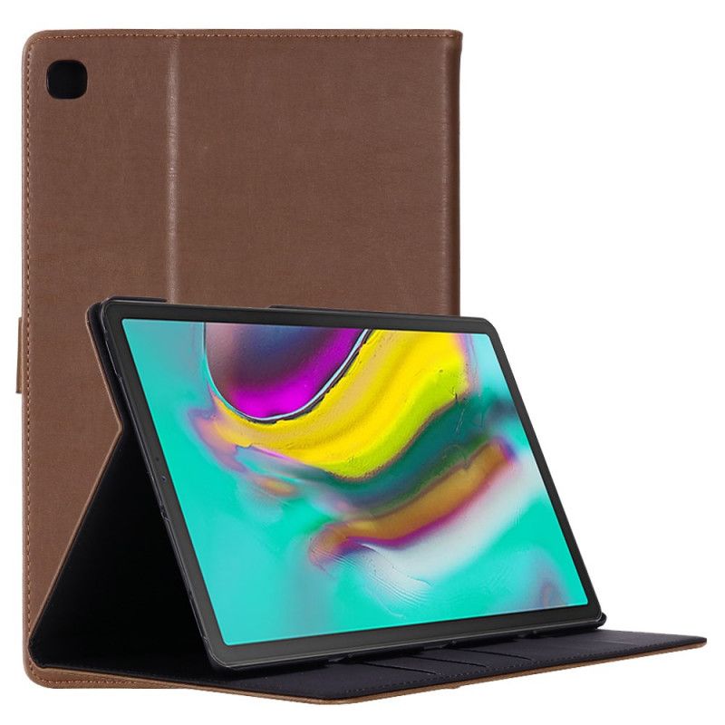 Lederhüllen Für Samsung Galaxy Tab S5e Schwarz Vintage Kunstleder