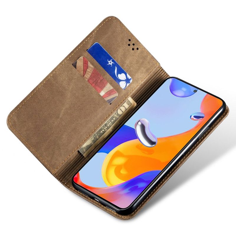 Flip Case Xiaomi 14 Jeansstoff