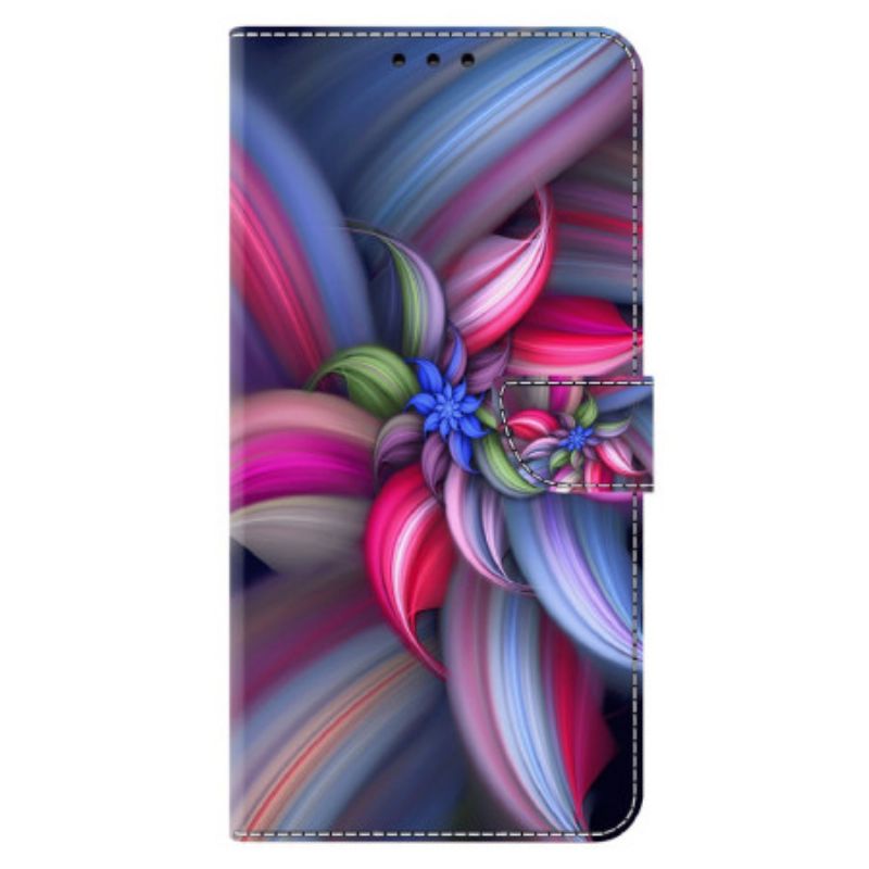 Lederhüllen Xiaomi 14 Bunte Blumen