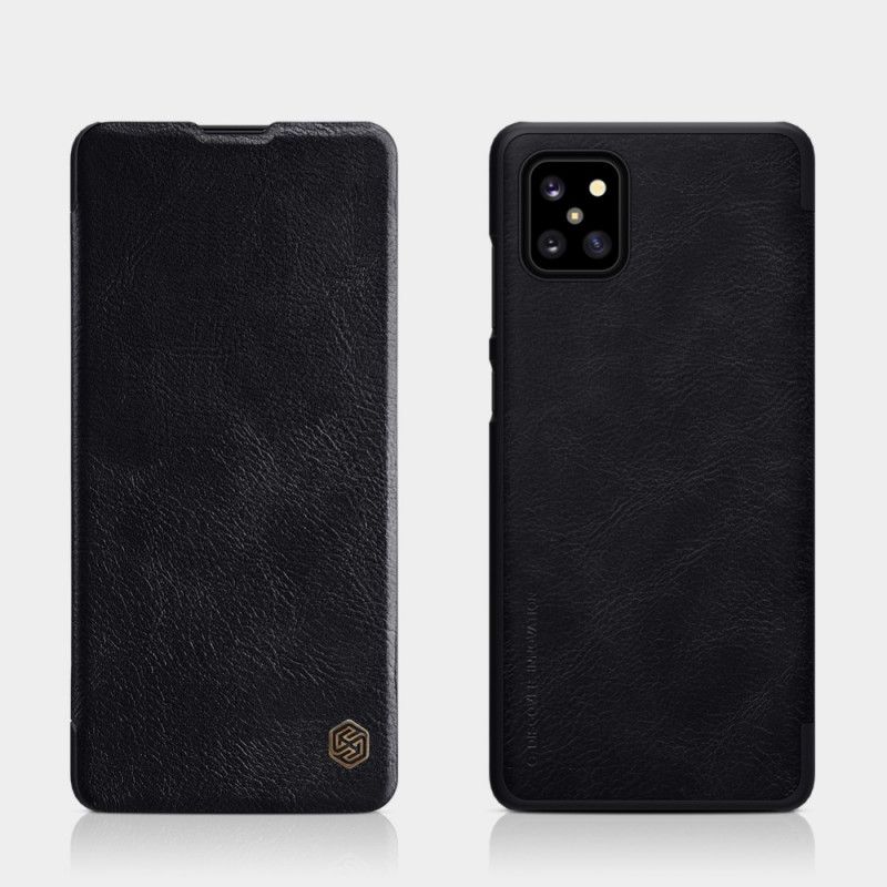 Flip Case Samsung Galaxy Note 10 Lite Schwarz Nillkin-Qin-Serie