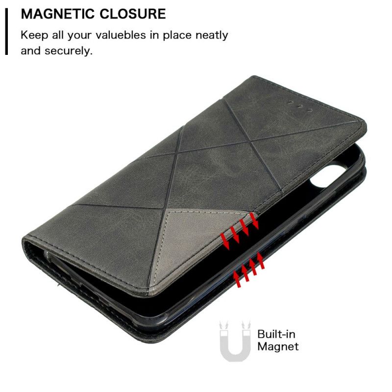 Flip Case Für Xiaomi Redmi 7A Schwarz Künstlerstil