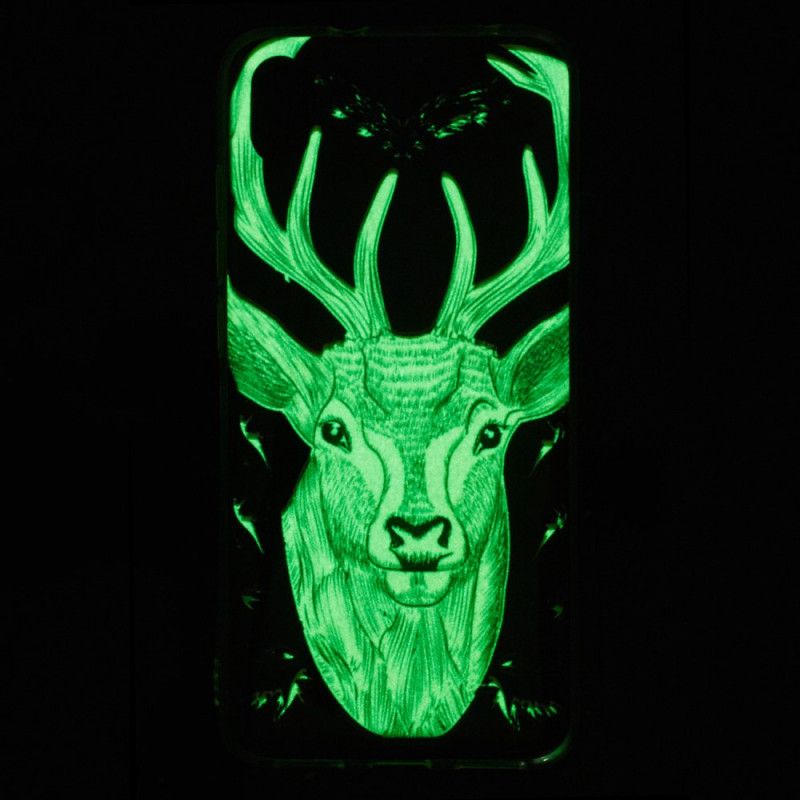 Hülle Xiaomi Redmi 7A Handyhülle Fluoreszierender Majestätischer Hirsch