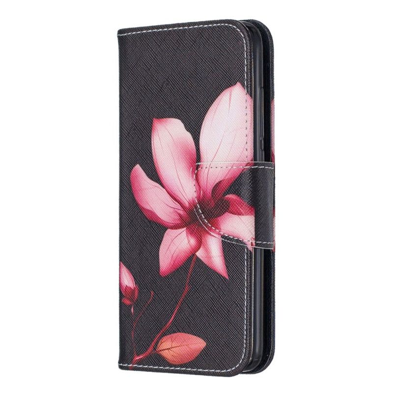 Lederhüllen Xiaomi Redmi 7A Handyhülle Rosa Blume