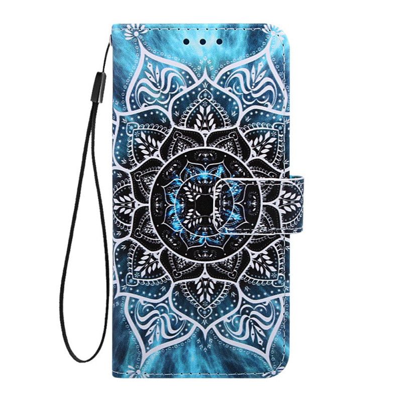 Lederhüllen Xiaomi Redmi 7A Schwarzes Tanga-Mandala