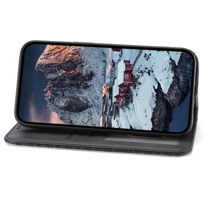 Flip Case Für Xiaomi Redmi Note 13 Pro 5g Rautenmuster Mit Riemen