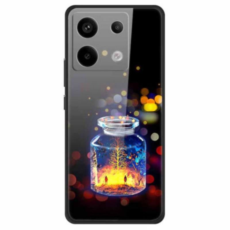 Hülle Xiaomi Redmi Note 13 Pro 5g Handyhülle Wunschflasche Aus Gehärtetem Glas