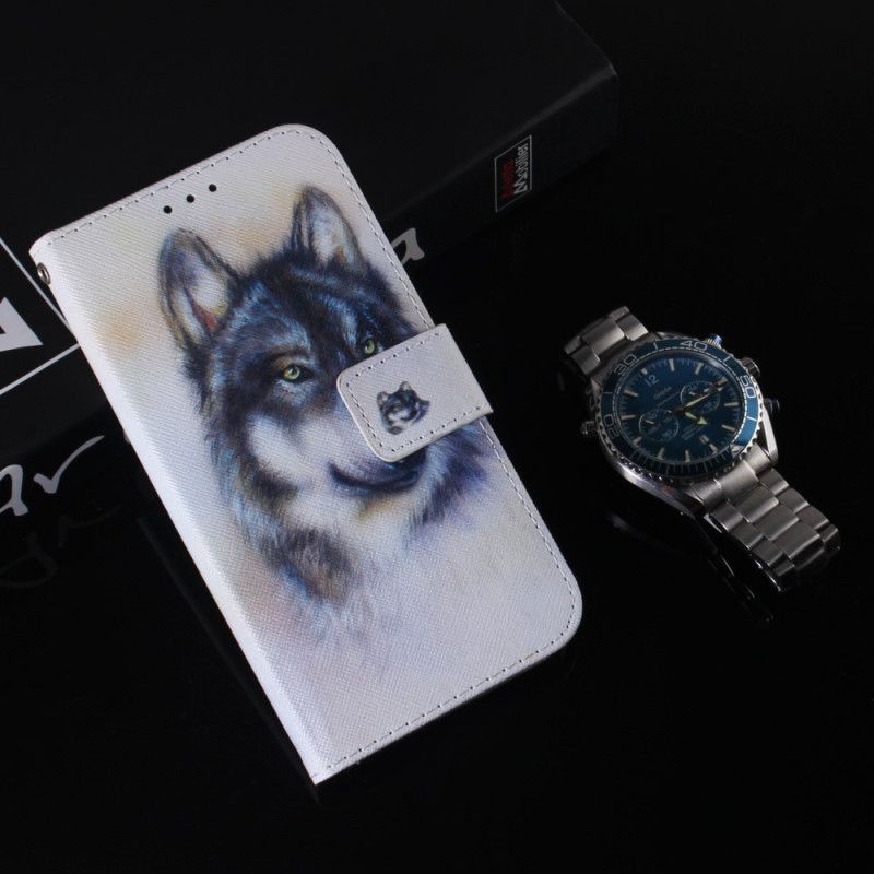 Lederhüllen Für Xiaomi Redmi Note 13 Pro 5g Aquarell Hund