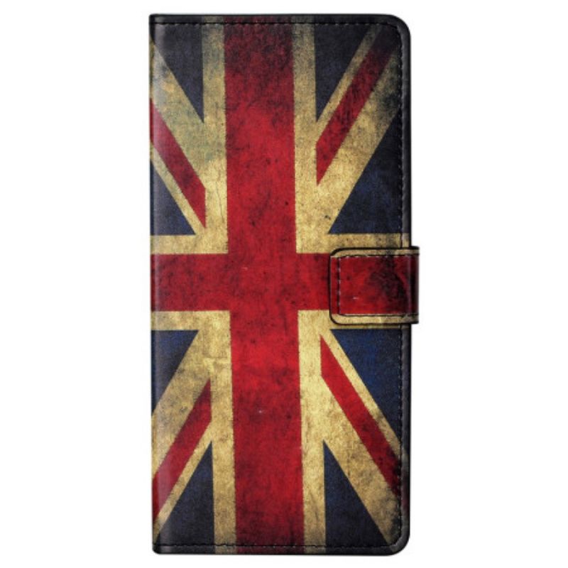 Lederhüllen Xiaomi Redmi Note 13 Pro 5g Englische Vintage-flagge