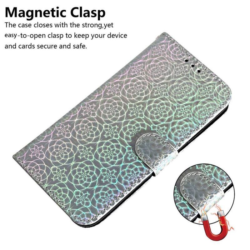 Flip Case Für Realme C35 Mit Kordel Riemchen-disco-stil