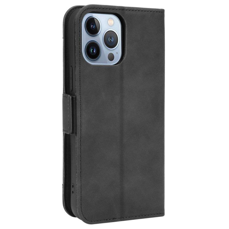 Flip Case Für iPhone 14 Pro Multi-card Premier Class