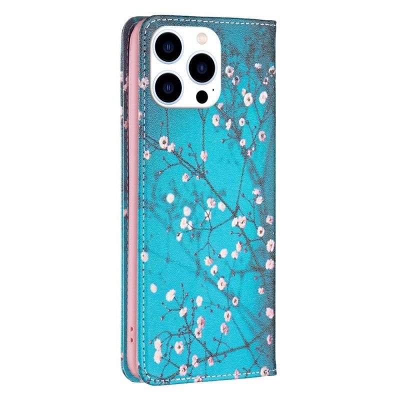 Schutzhülle Für iPhone 14 Pro Flip Case Blumen