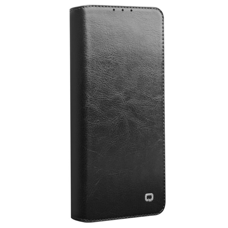 Flip Case Samsung Galaxy S20 Plus / S20 Plus 5G Schwarz Qialino Echtes Leder