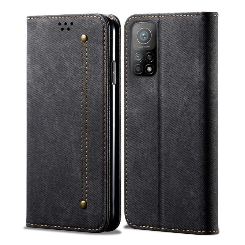 Flip Case Xiaomi Mi 10T / 10T Pro Schwarz Jeansstoff