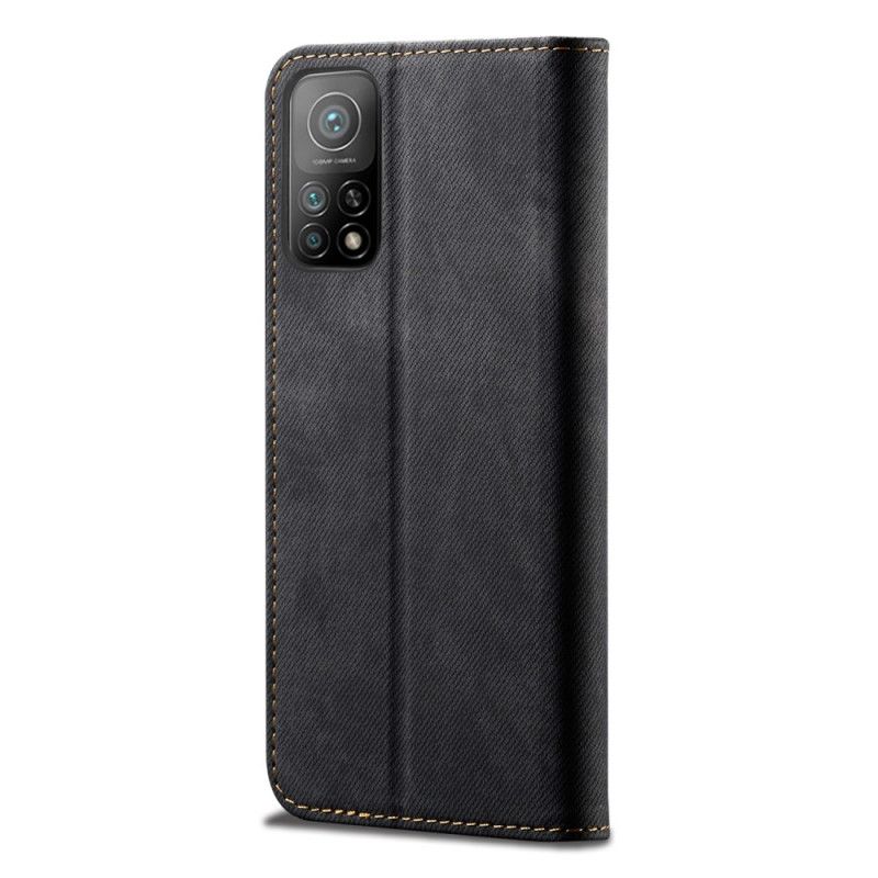 Flip Case Xiaomi Mi 10T / 10T Pro Schwarz Jeansstoff