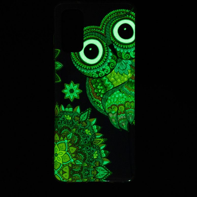 Hülle Für Xiaomi Mi 10T / 10T Pro Fluoreszierende Mandala-Eule