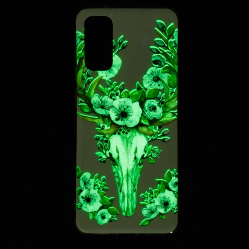 Hülle Für Xiaomi Mi 10T / 10T Pro Fluoreszierender Blühender Elch