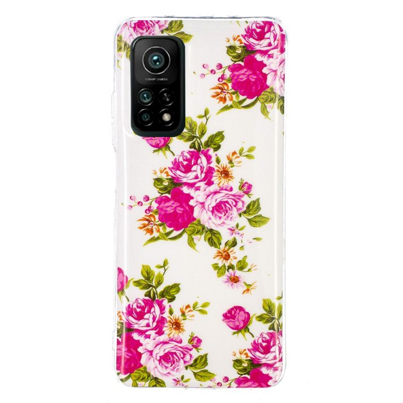 Hülle Xiaomi Mi 10T / 10T Pro Fluoreszierende Freiheitsblumen