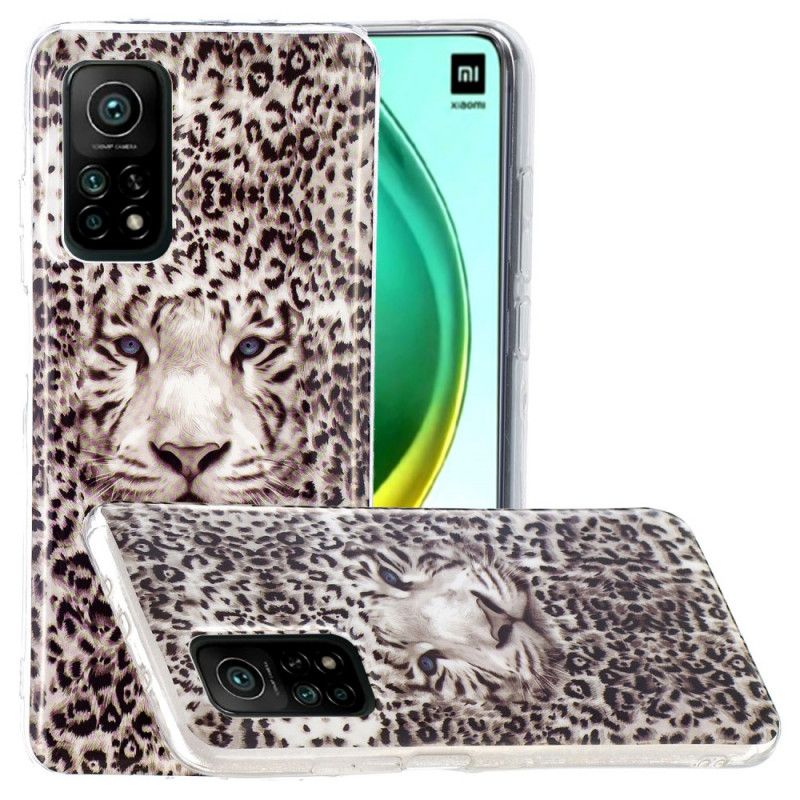 Hülle Xiaomi Mi 10T / 10T Pro Fluoreszierender Leopard