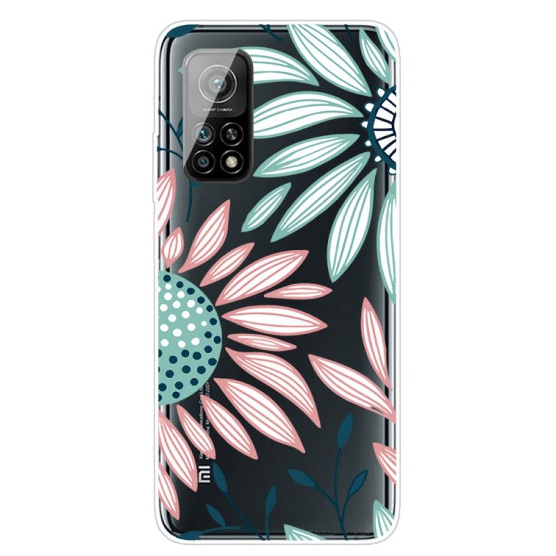 Hülle Xiaomi Mi 10T / 10T Pro Handyhülle Transparent Eine Blume