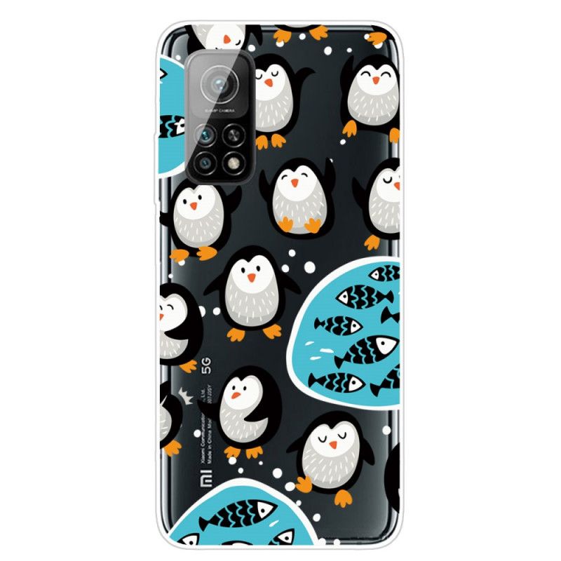 Hülle Xiaomi Mi 10T / 10T Pro Pinguine Und Fische