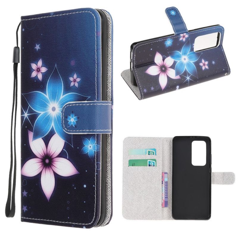 Lederhüllen Xiaomi Mi 10T / 10T Pro Mondblumen Mit Tanga