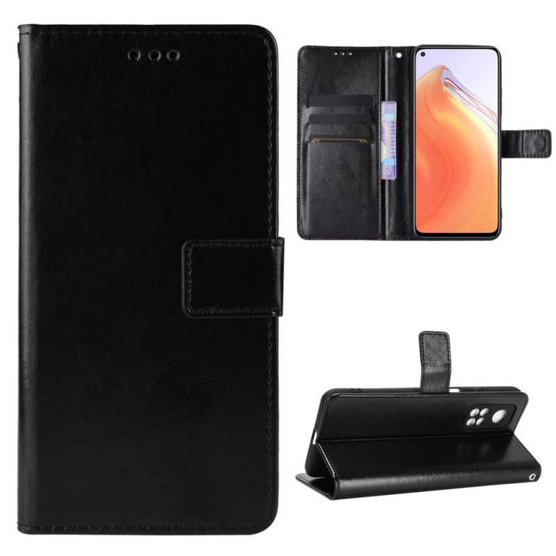 Lederhüllen Xiaomi Mi 10T / 10T Pro Schwarz Auffälliges Kunstleder