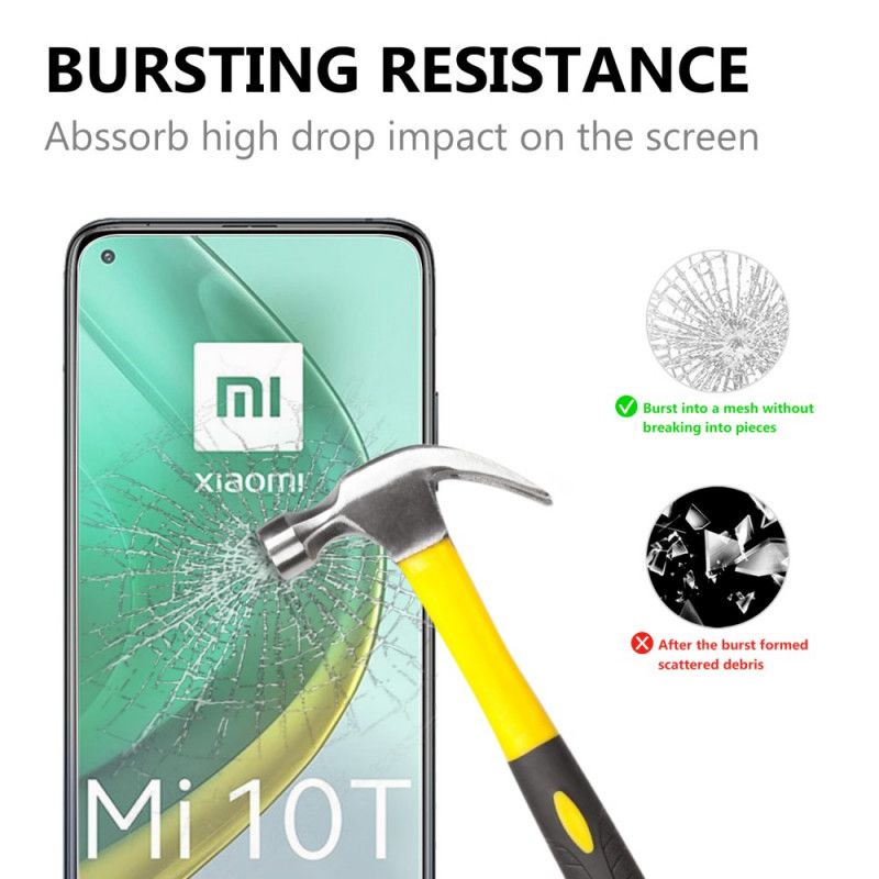 Schutz Vor Gehärtetem Glas Mit Lichtbogenkante Für Xiaomi Mi 10T / 10T Pro Bildschirm