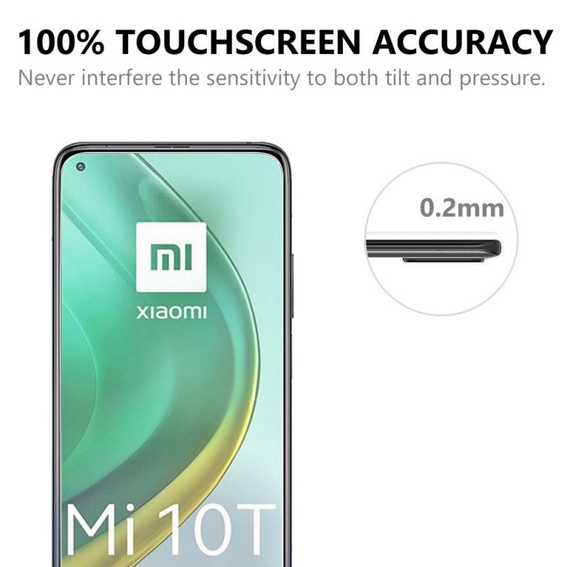 Schutz Vor Gehärtetem Glas Mit Lichtbogenkante Für Xiaomi Mi 10T / 10T Pro Bildschirm