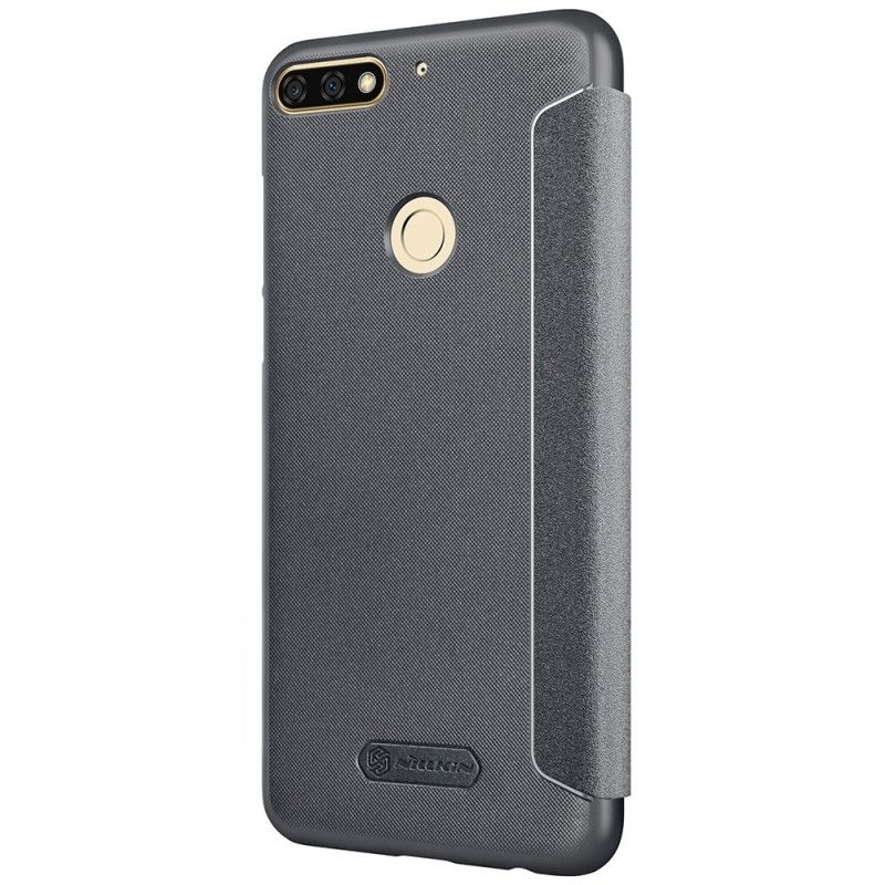 Flip Case Huawei Y7 2018 Schwarz Nillkin