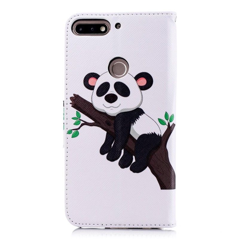 Lederhüllen Huawei Y7 2018 Fauler Panda