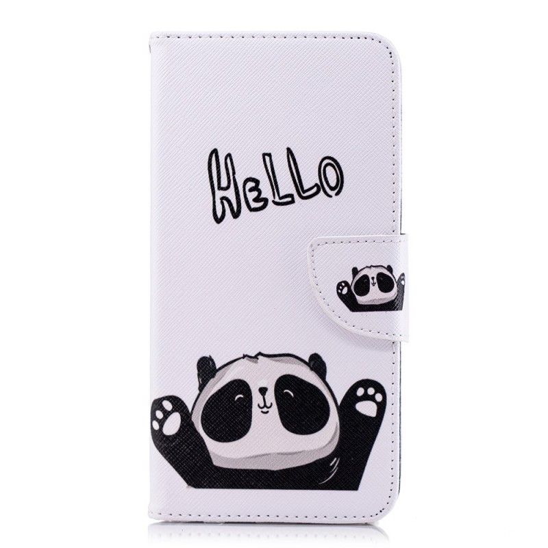 Lederhüllen Huawei Y7 2018 Hallo Panda