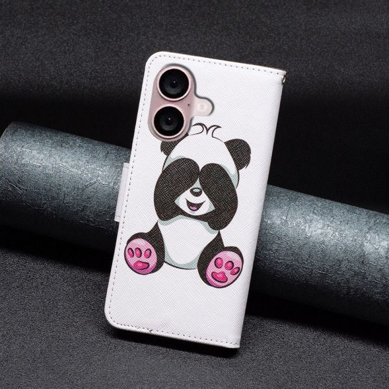 Lederhüllen Für iPhone 16 Plus Panda