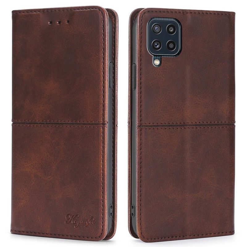 Flip Case Für Samsung Galaxy M32 Stil Leder Couture