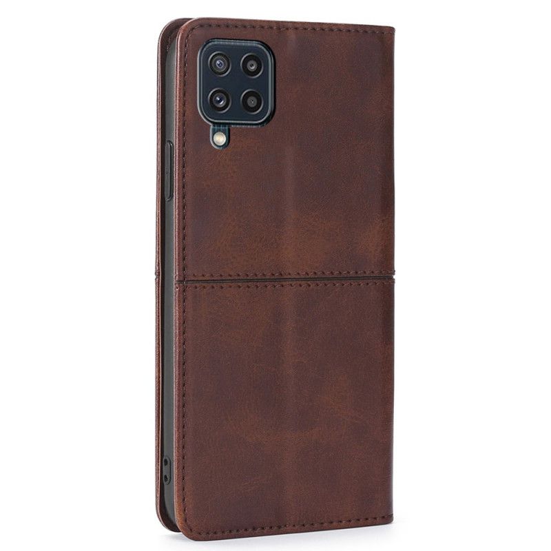 Flip Case Für Samsung Galaxy M32 Stil Leder Couture