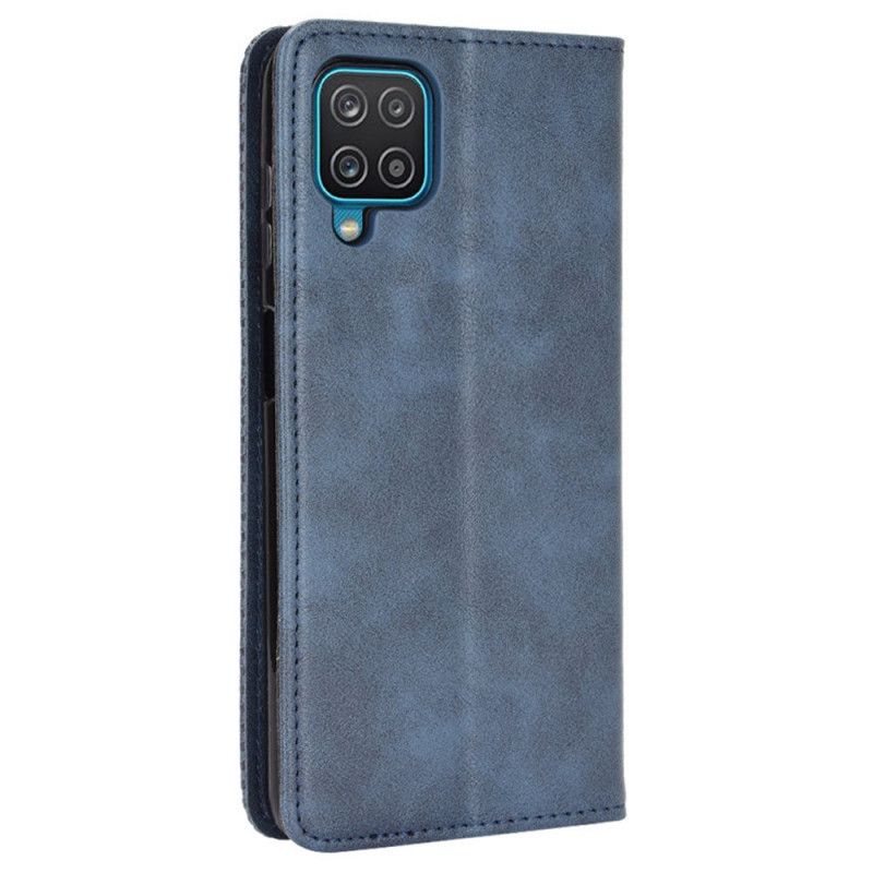 Flip Case Für Samsung Galaxy M32 Stilisierter Vintage-ledereffekt