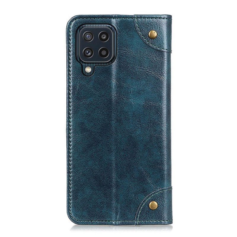 Flip Case Für Samsung Galaxy M32 Vintage Version Mit Nieten